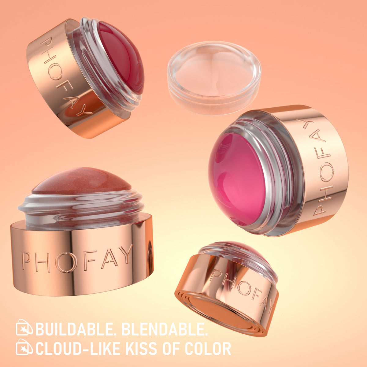 PHOFAY Mousse Cream Blush for Cheeks & Lips - view 8