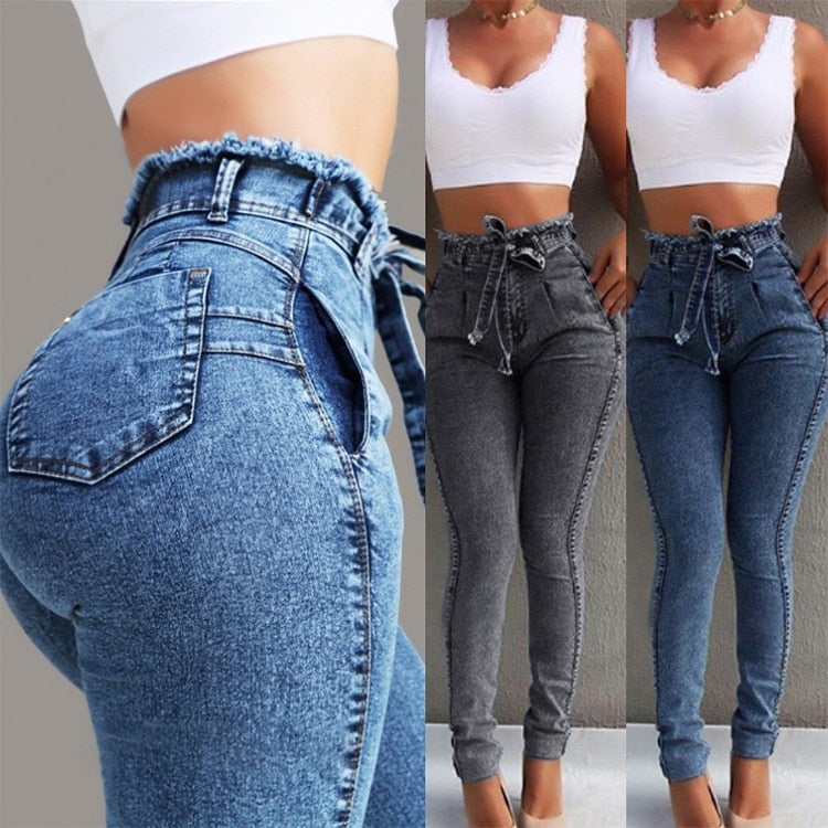 Fringe Hem Denim Jeans – Women’s Boho Frayed Straight Leg Jeans - product image 1