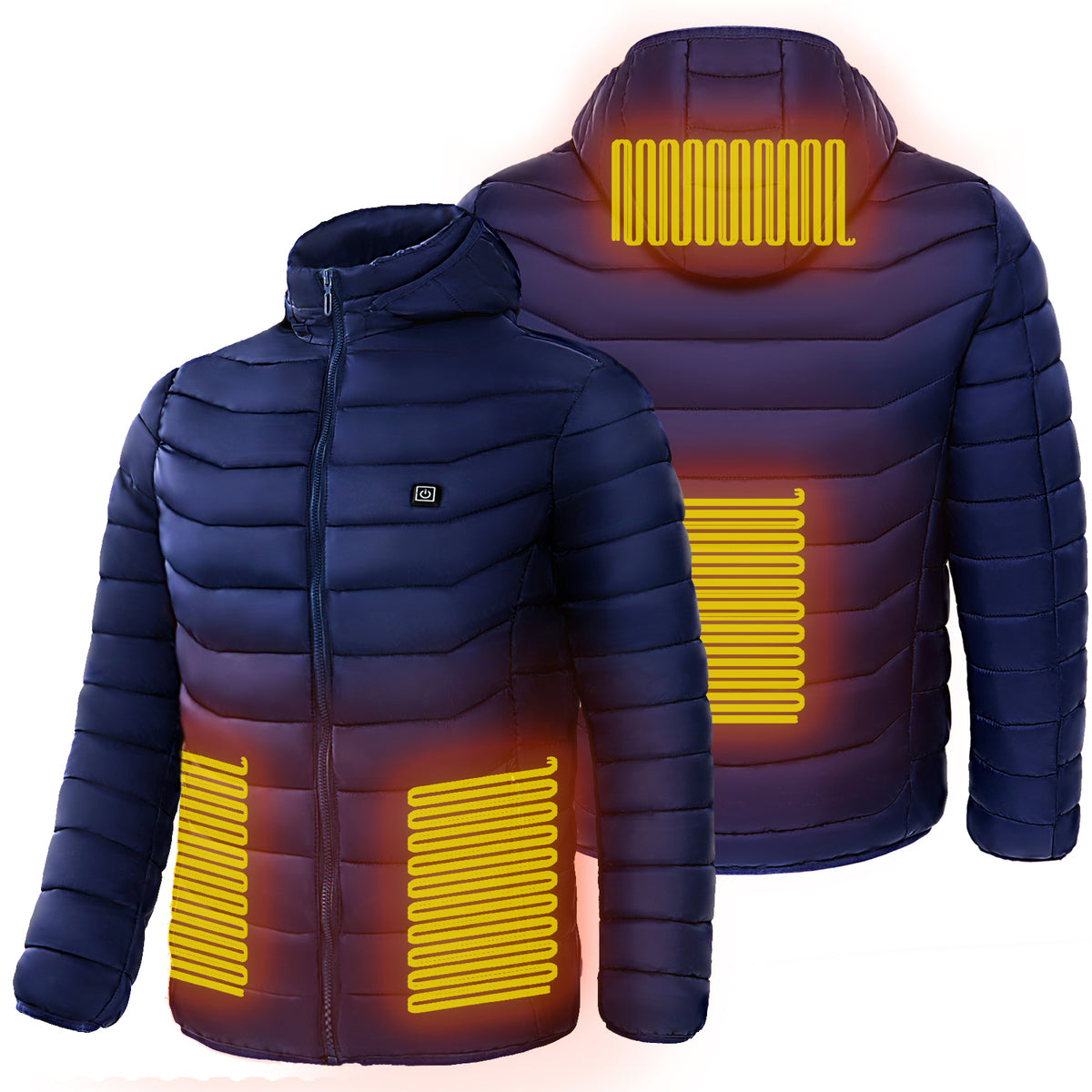 Hooded Heated Puffer Jacket - Battery Not Included - image 8