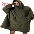 Oversized Wearable Blanket Hoodie – Double-Sided Fleece Sweatshirt - product image 11