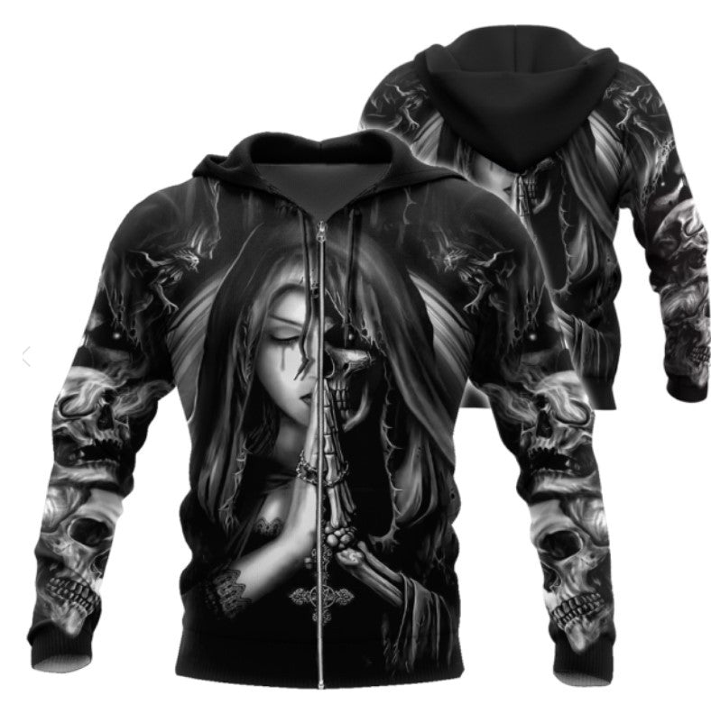 Halloween Skull 3D Graphic Hoodie - product image 6