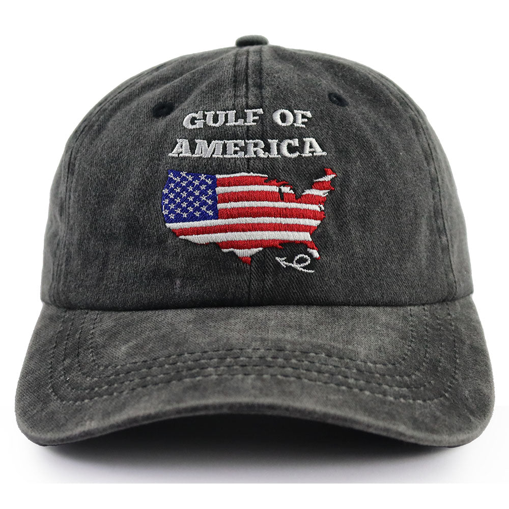 Gulf of America Adjustable Washed Black Hat - view 5