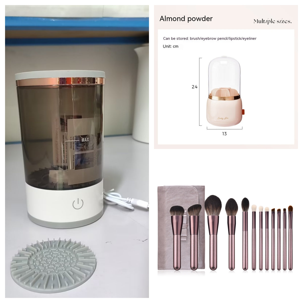 Electric Makeup Brush Cleaner & Spinner - product image 6