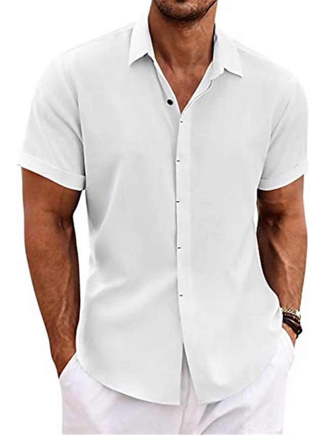 Men's Loose Linen Short-Sleeve T-Shirt - product image 23