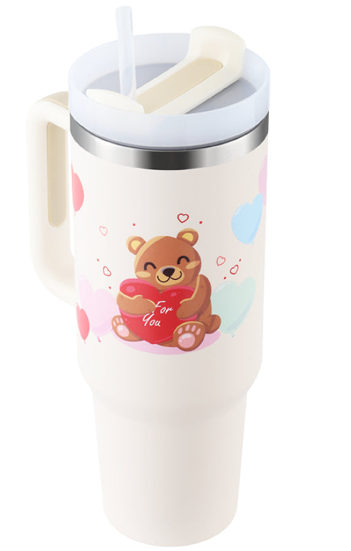 40 oz Insulated Tumbler with Handle & Straw - product image 9