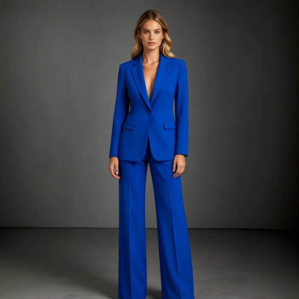 Women's Slim Fit Blazer & Dress Pants Two-Piece Suit Set - product image 7