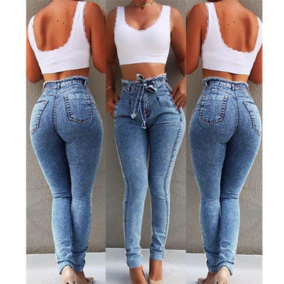 Fringe Hem Denim Jeans – Women’s Boho Frayed Straight Leg Jeans - product image 2