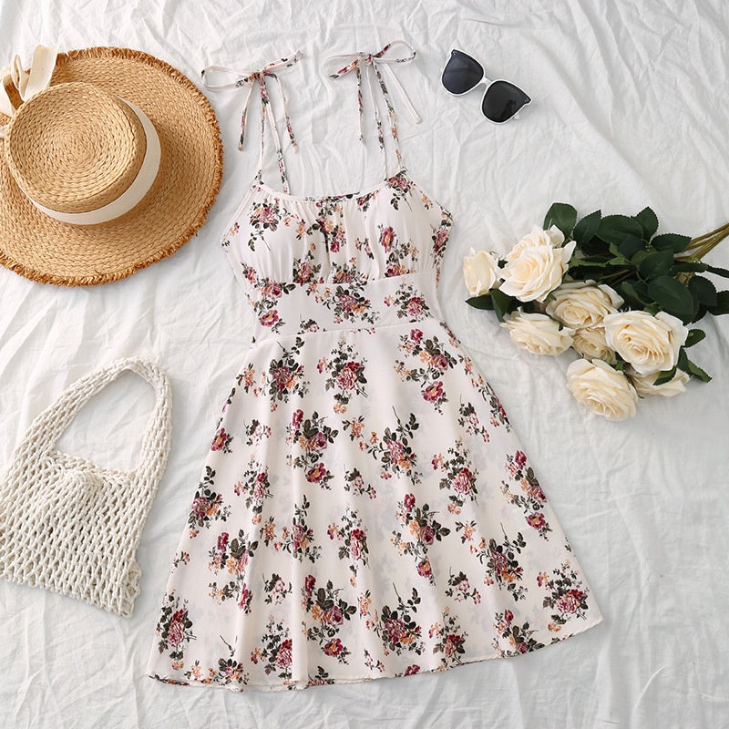 Women's Floral Print A-Line Dress - view 16