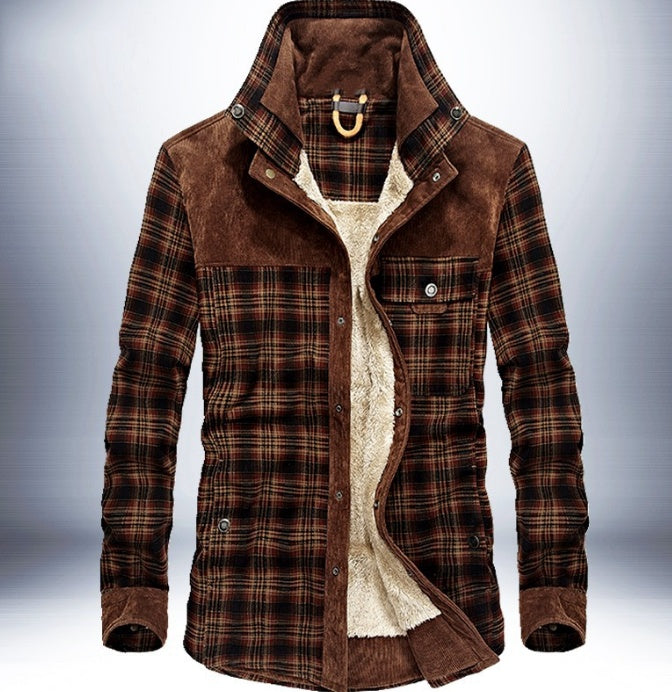 Men's Plaid Cotton Jacket | Long Sleeve - view 7
