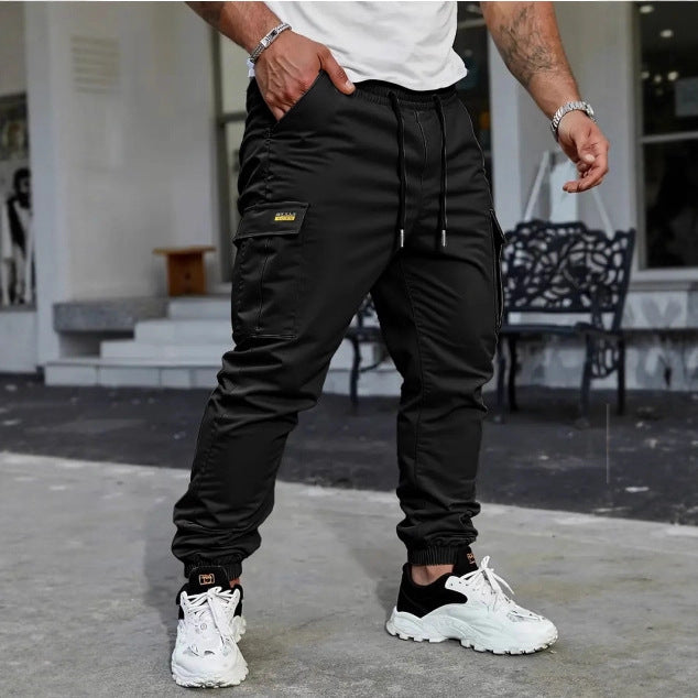 Men's Drawstring Cropped Cargo Pants - image 5