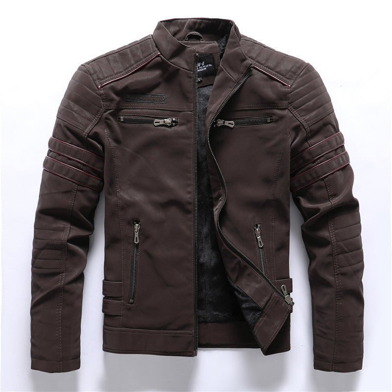 Men's PU Leather Moto Jacket - product image 3
