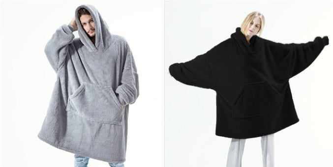Oversized Wearable Blanket Hoodie – Double-Sided Fleece Sweatshirt - product image 38