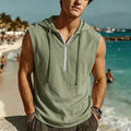 Men's Sleeveless Hooded Tank Top