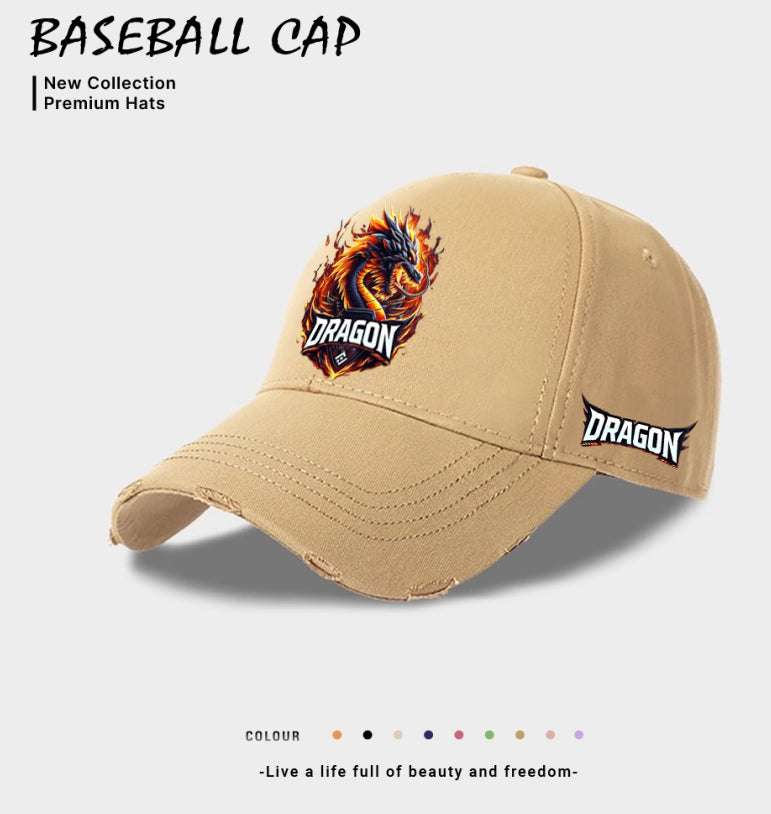 Men's Polyester Baseball Cap - Beige, Black & Blue - image 3