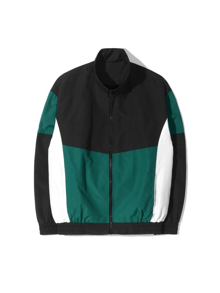 Men’s Color-Block Stand-Collar Jacket, Relaxed Fit - product image 2