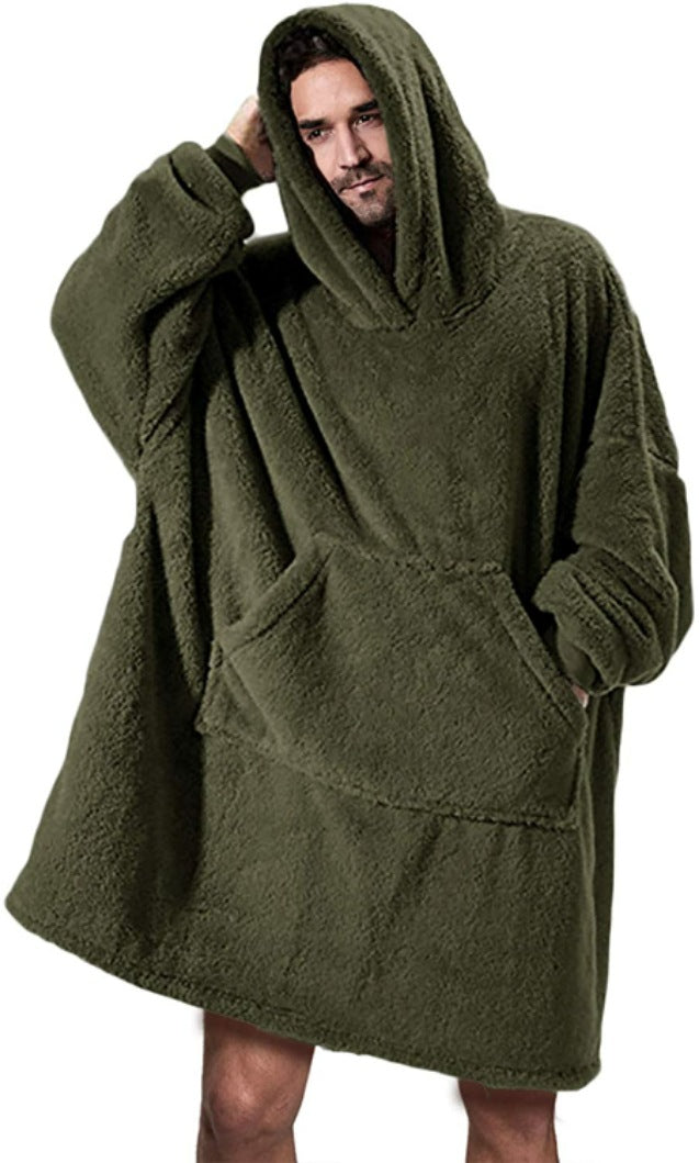 Oversized Wearable Blanket Hoodie – Double-Sided Fleece Sweatshirt - product image 13