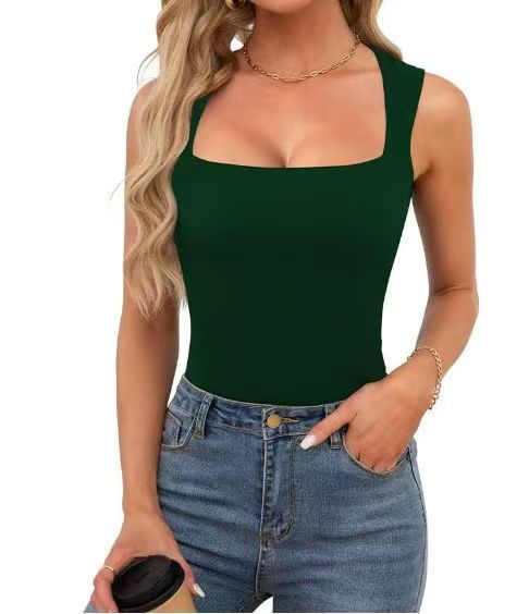 Women's Square-Neck Sleeveless Double-Layer Basic Tank Top - product image 14