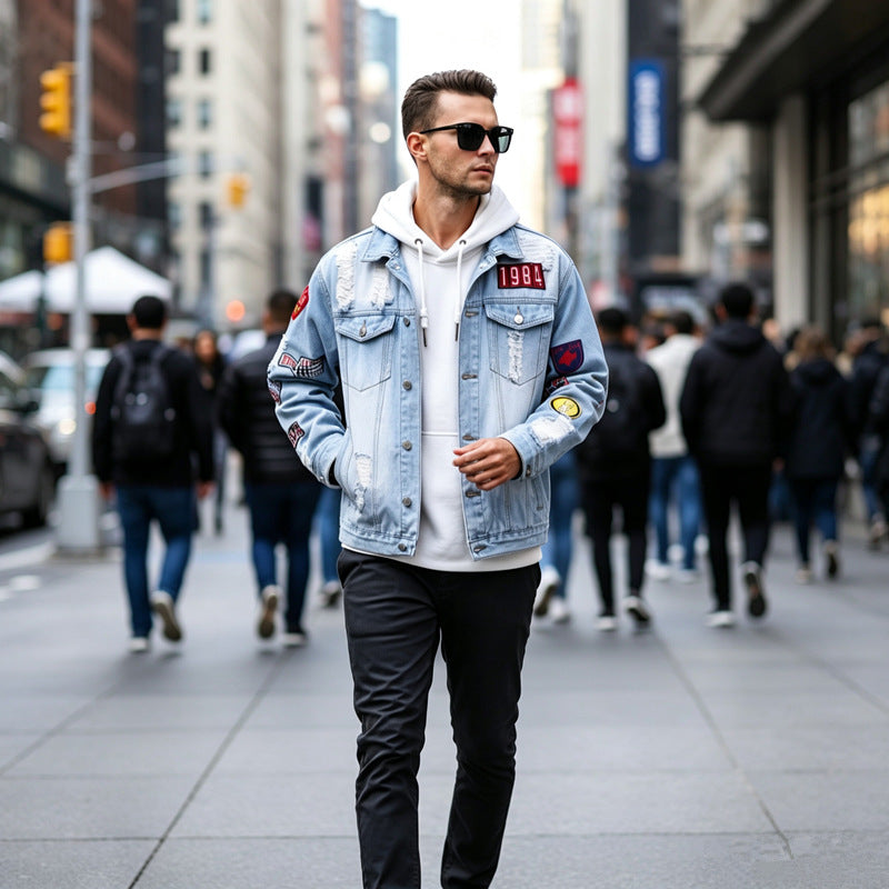 Men's Light Blue Denim Jacket - product image 5