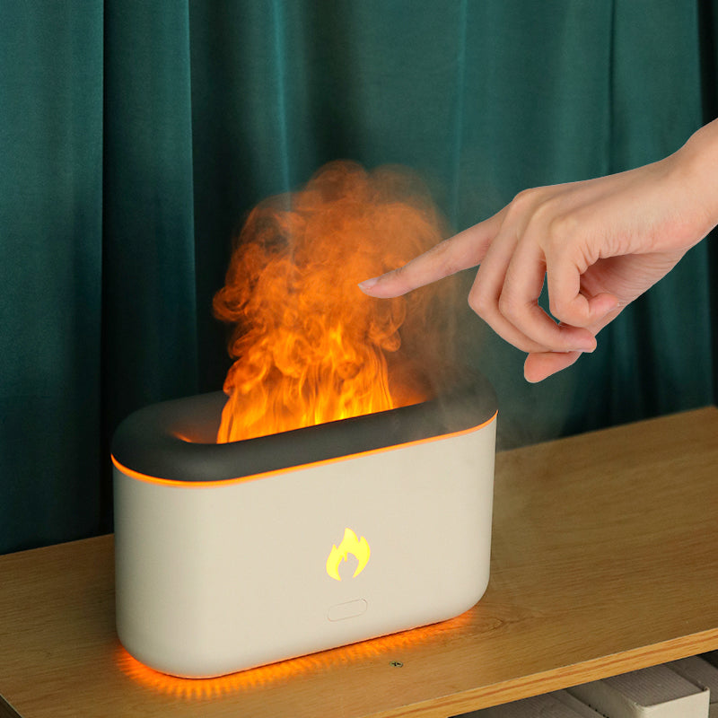 300 ml Ultrasonic Flame-Effect Essential Oil Diffuser - image 1