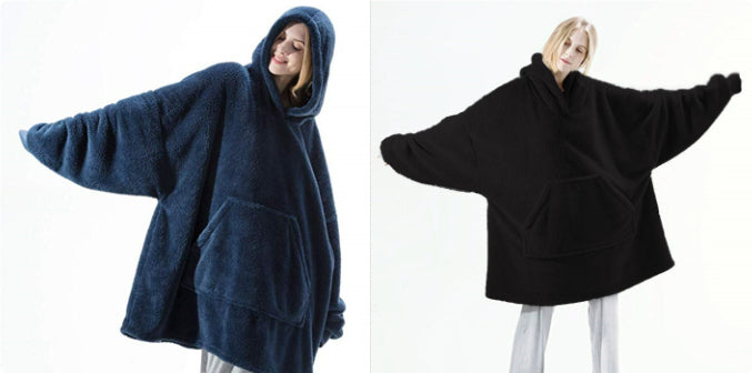 Oversized Wearable Blanket Hoodie – Double-Sided Fleece Sweatshirt - product image 39