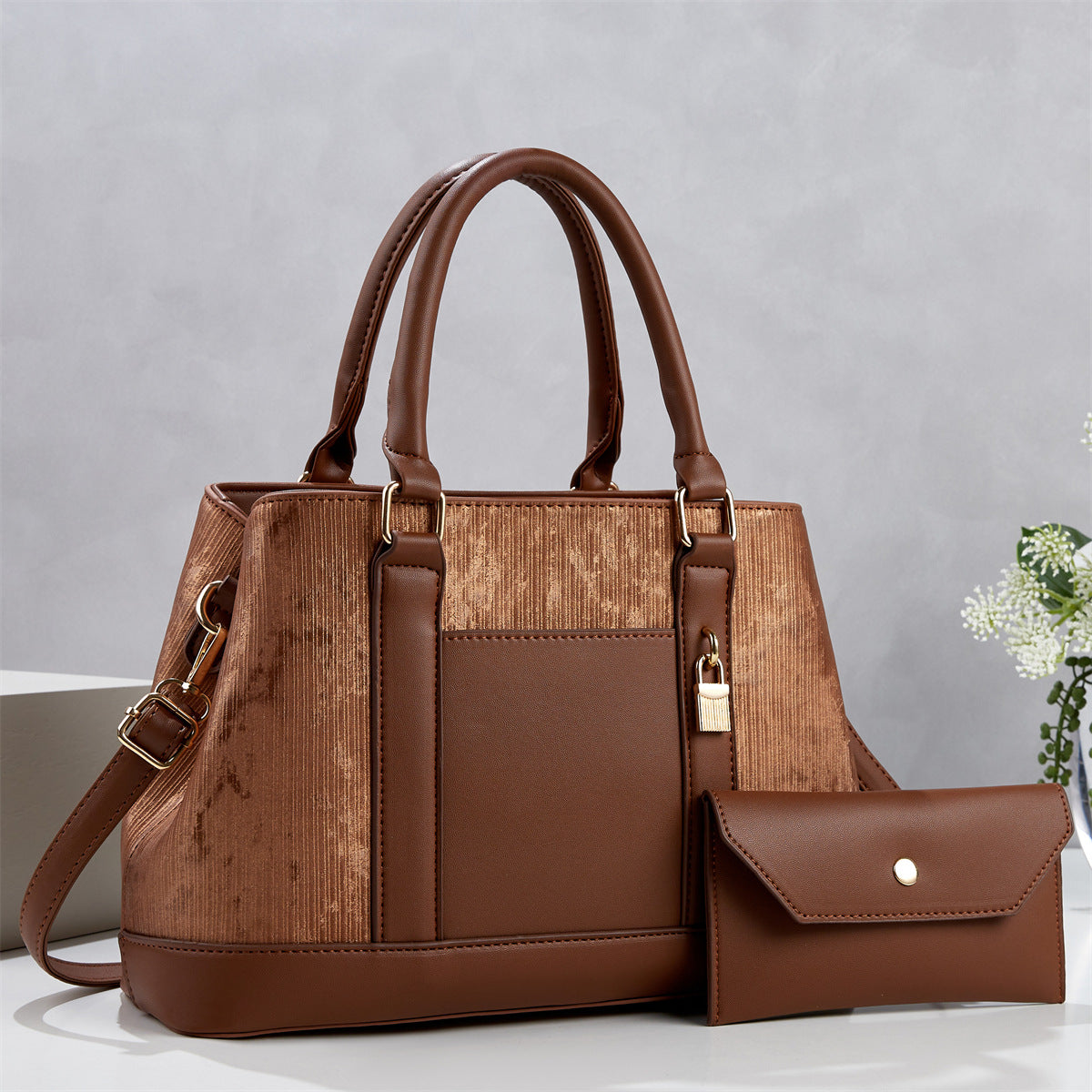 2-Piece PU Handbag & Crossbody Bag Set - product image 3