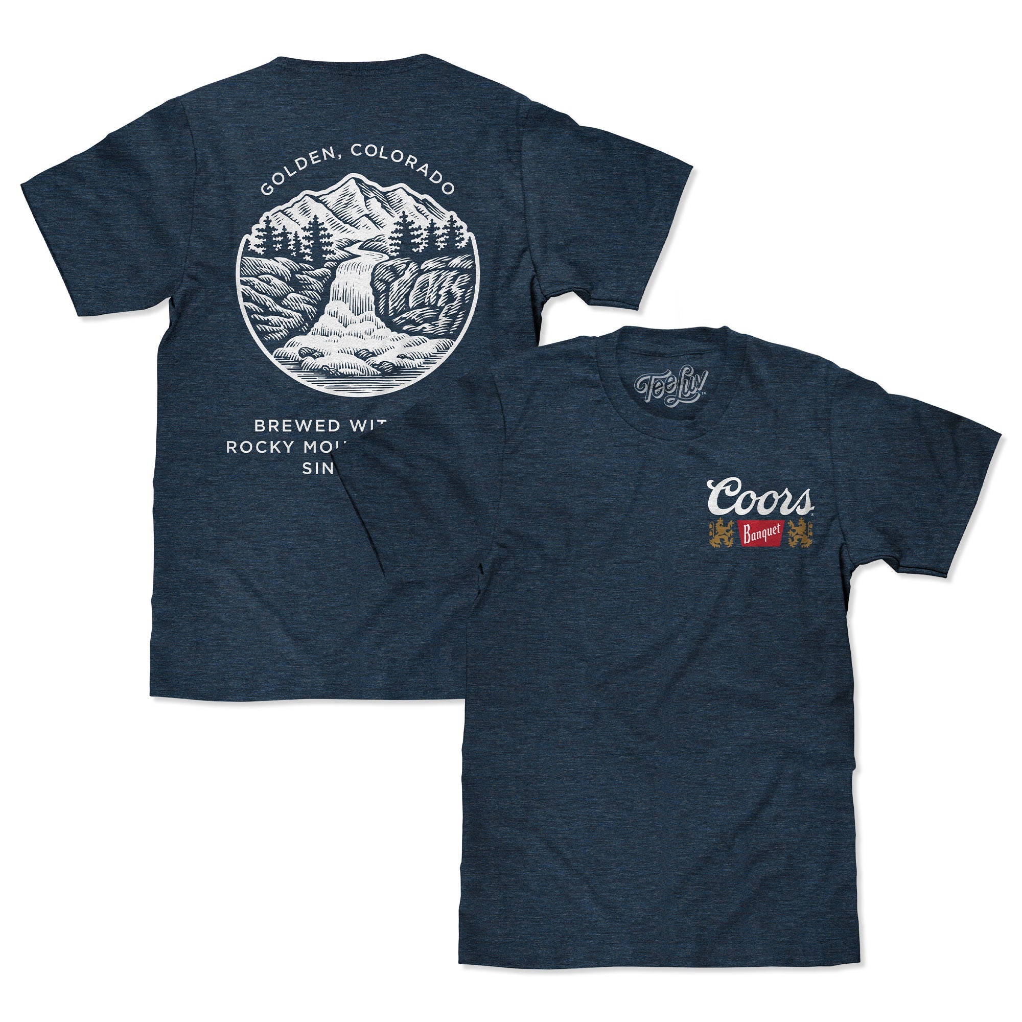Coors Banquet Golden Colorado T-Shirt - Denim Black Heather