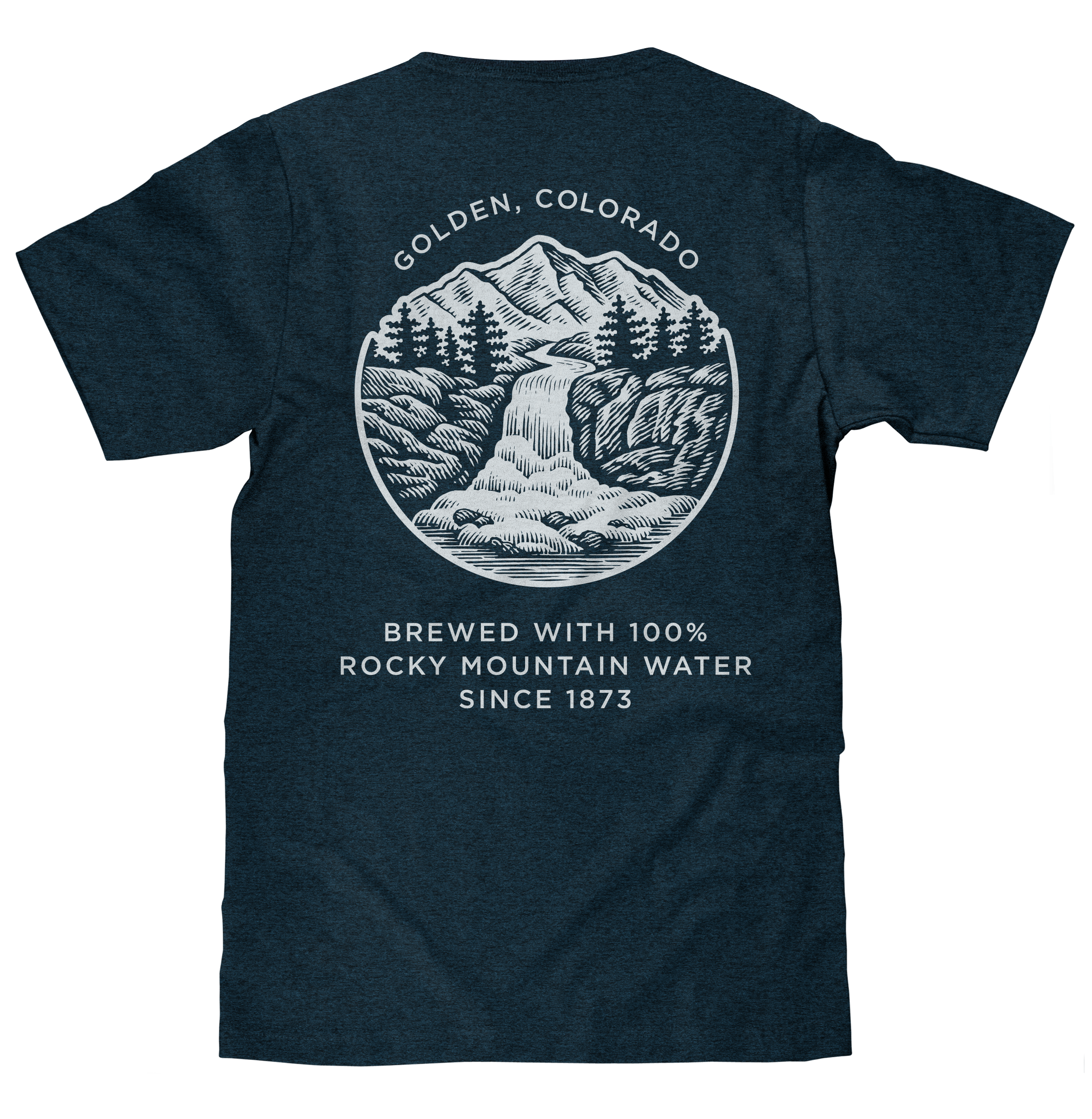 Coors Banquet Golden Colorado T-Shirt - Denim Black Heather