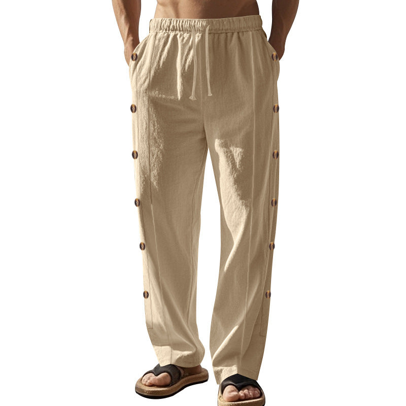 Men's Drawstring Straight-Leg Casual Pants - image 7