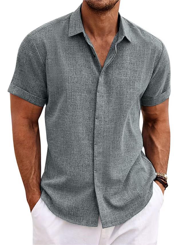 Men's Loose Linen Short-Sleeve T-Shirt - product image 14