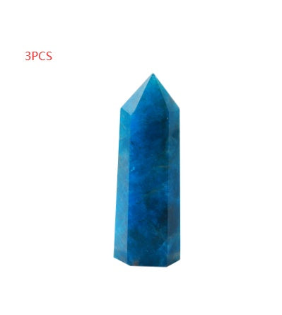 Blue Apatite Hexagonal Crystal Tower - product image 4