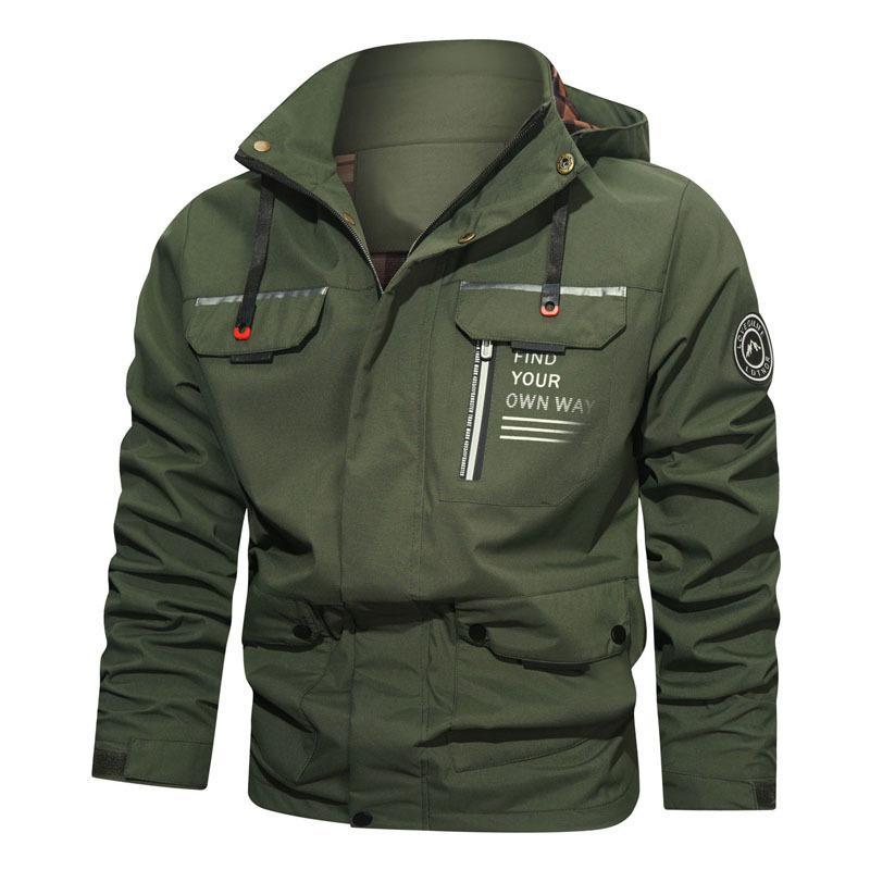 Men's Hooded Casual Outdoor Jacket - image 1