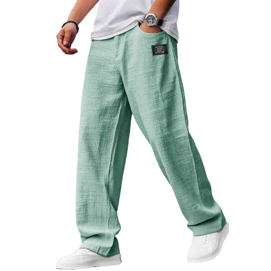 Men's Relaxed Straight-Leg Drawstring Pants - image 2