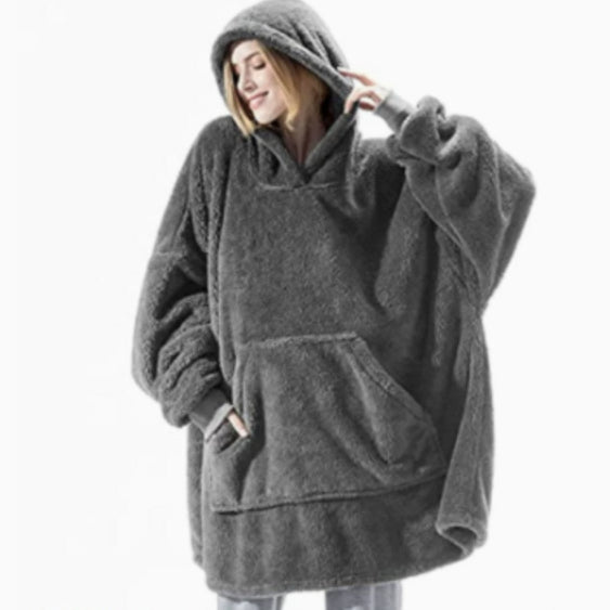 Oversized Wearable Blanket Hoodie – Double-Sided Fleece Sweatshirt - product image 19
