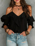 Women's Off-Shoulder Chiffon Blouse - product image 8