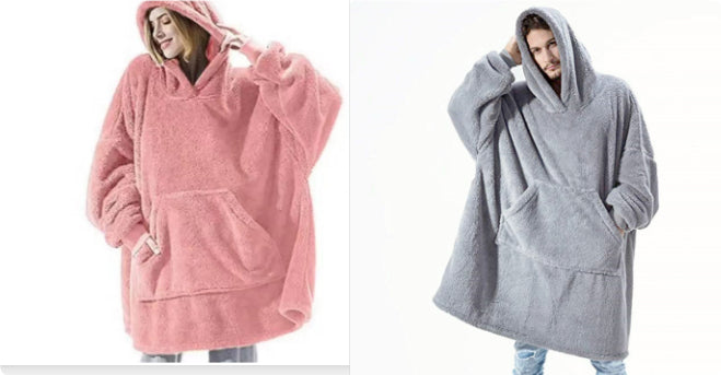 Oversized Wearable Blanket Hoodie – Double-Sided Fleece Sweatshirt - product image 30