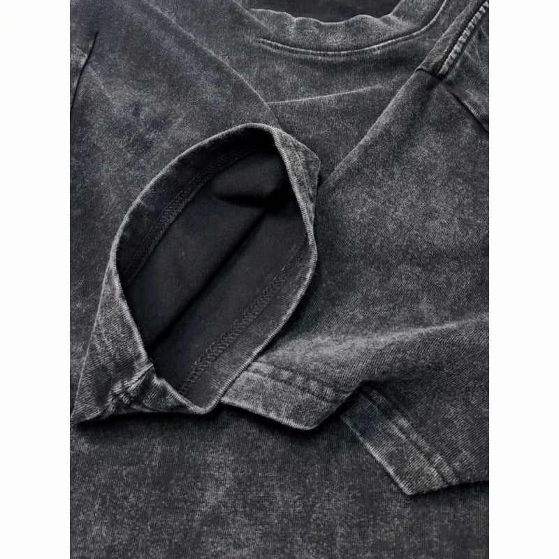Men's Washed Black Distressed T-Shirt - product image 5
