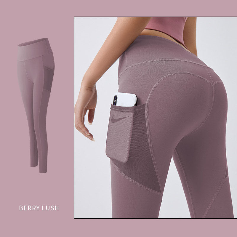 High-Waist Yoga Pants with Pocket – Tummy Control Gym Leggings - product image 8