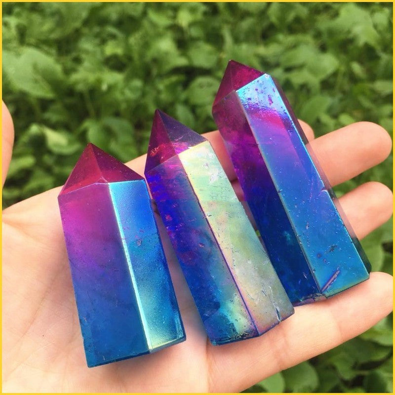 Clear Quartz Aura Angel Point Stone - product image 7