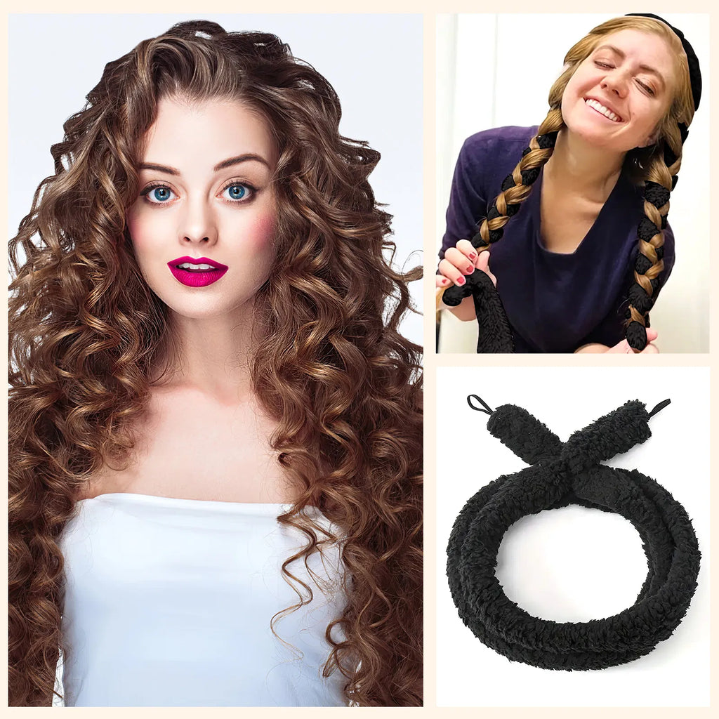 Heatless Satin Hair Curler for Overnight Waves - product image 4