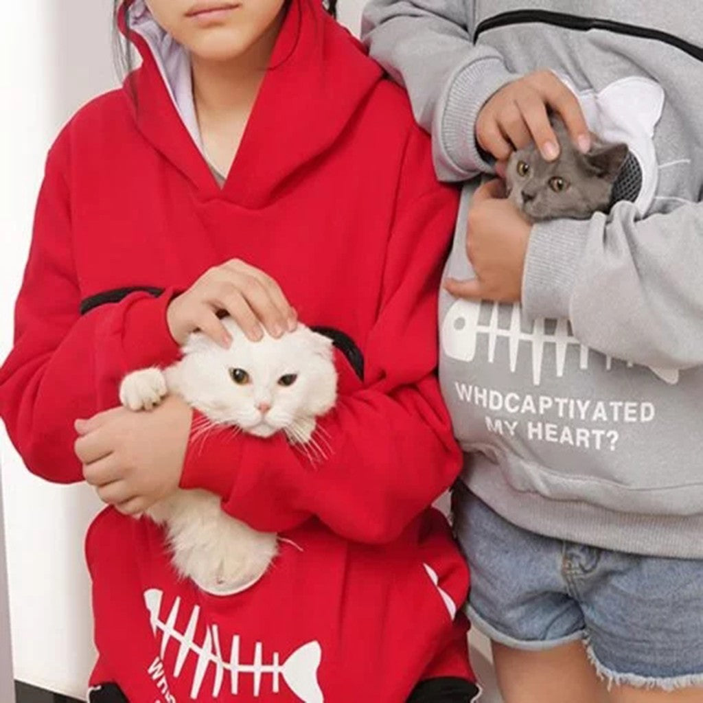 Cat Pocket Hoodie Sweatshirt – Women’s Long Sleeve Cozy Sweater - product image 8