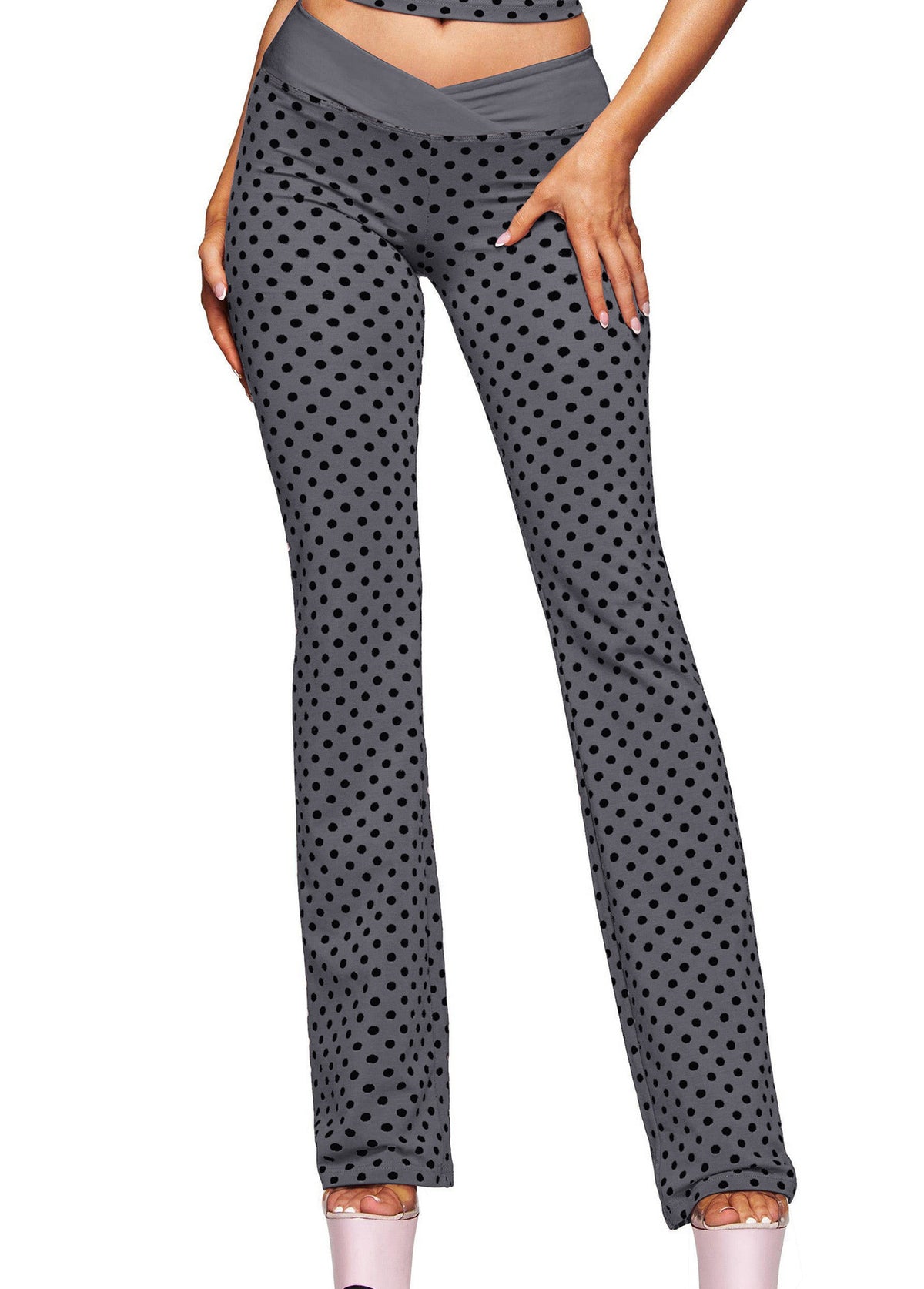 Polka Dot Halter Neck Two-Piece Activewear Set - product image 4