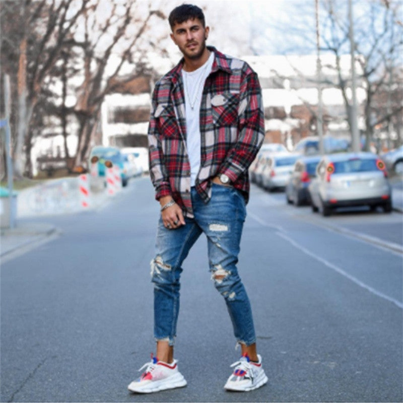 Men's Distressed Ripped Jeans - product image 3