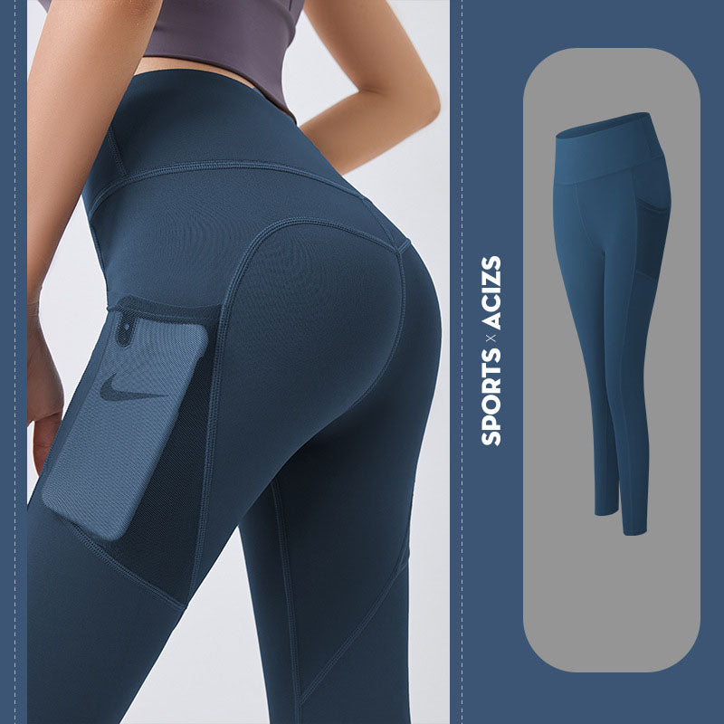 High-Waist Yoga Pants with Pocket – Tummy Control Gym Leggings - product image 7