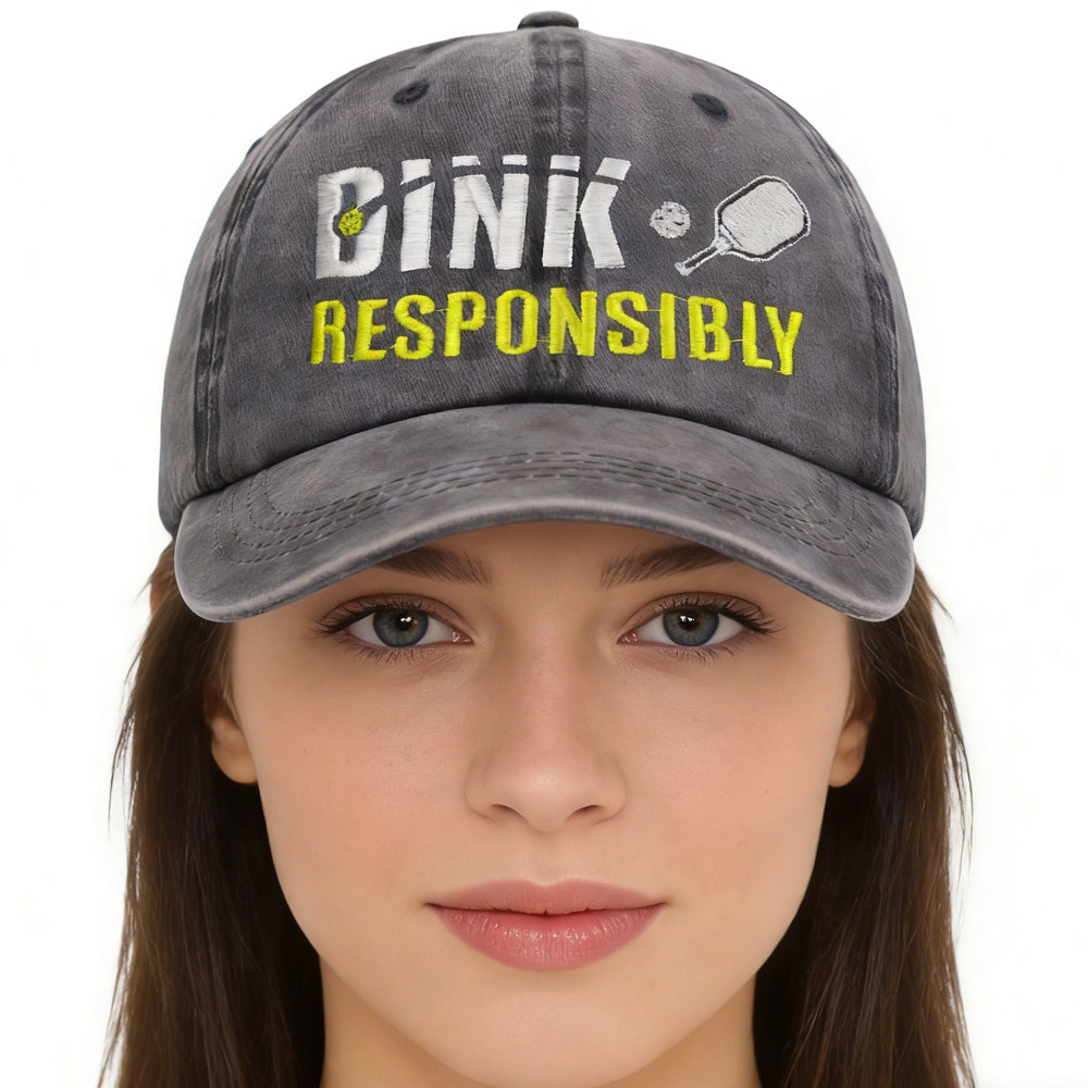 Embroidered pickleball baseball cap - view 10
