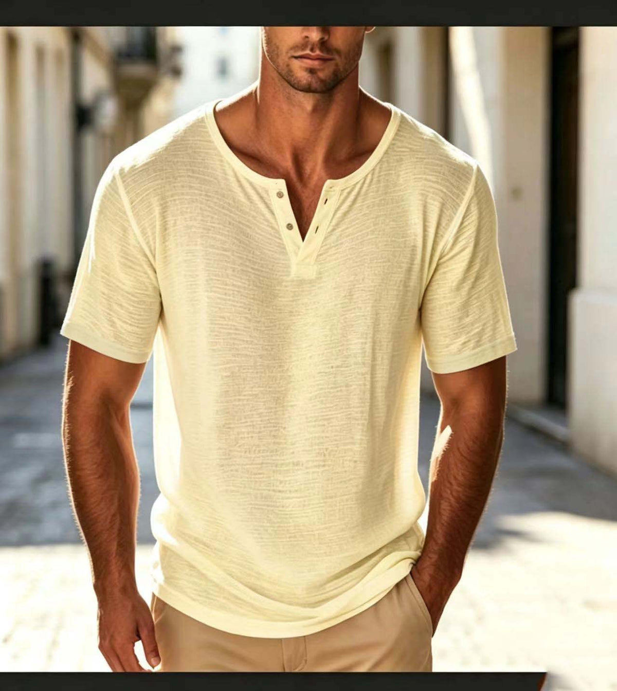Men's Relaxed Fit Solid Color Short Sleeve T-Shirt - product image 6