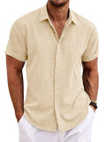 Men's Loose Linen Short-Sleeve T-Shirt - product image 11