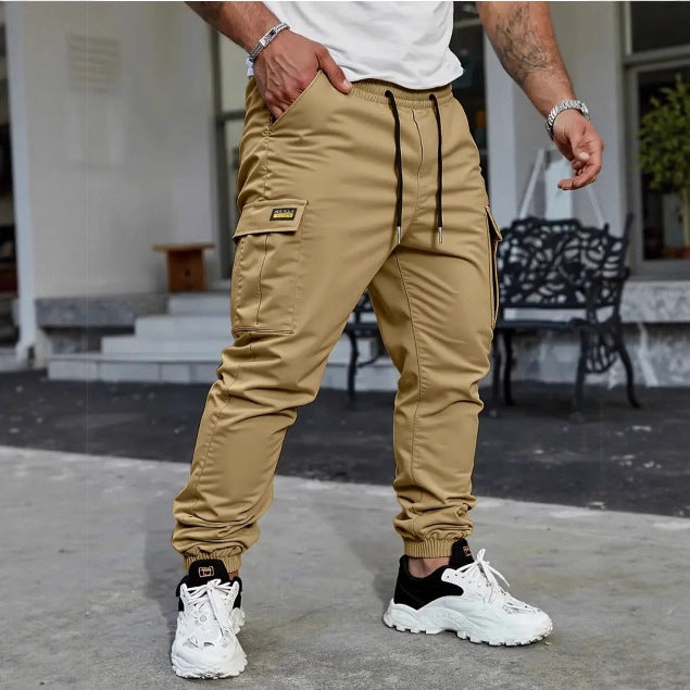 Men's Drawstring Cropped Cargo Pants - image 3