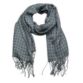 Gray fringed acrylic scarf - view 2