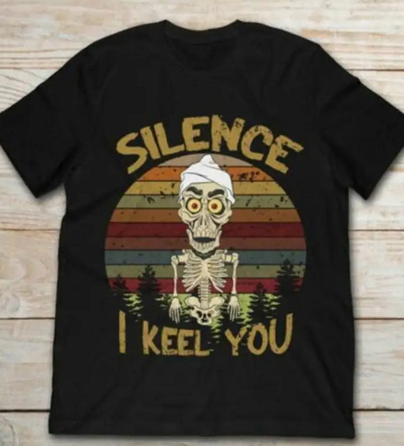 Men's Printed Crew-Neck T-Shirt - Black - image 1