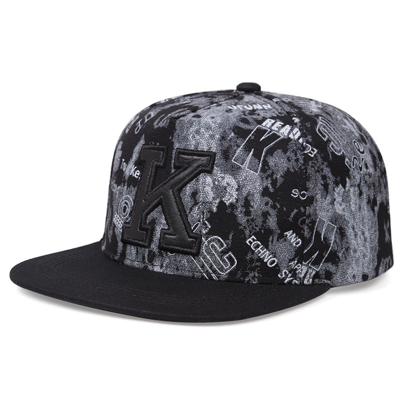 K Letter Adjustable Cotton Baseball Cap - image 2